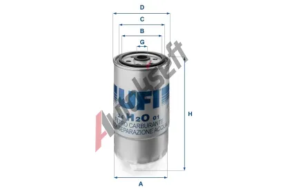 UFI Palivov filtr UFI 24.H2O.01, 24.H2O.01
