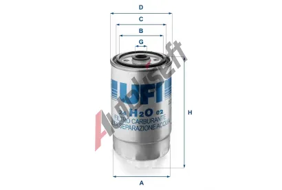 UFI Palivov filtr UFI 24.H2O.02, 24.H2O.02