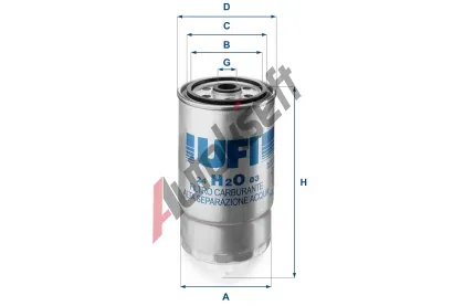 UFI Palivov filtr UFI 24.H2O.03, 24.H2O.03
