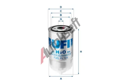 UFI Palivov filtr UFI 24.H2O.04, 24.H2O.04