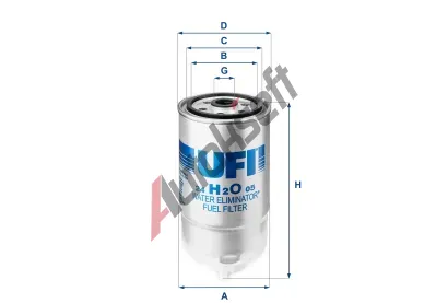 UFI Palivov filtr UFI 24.H2O.05, 24.H2O.05