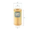 UFI Olejov filtr ‐ UFI 25.001.00
