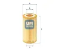 Olejov filtr UFI ‐ UFI 25.013.00