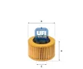 Olejov filtr UFI ‐ UFI 25.015.00