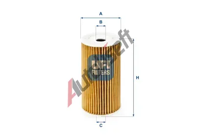 UFI Olejový filtr UFI 25.186.00, 25.186.00 UFI Olejový filtr UFI 25.186.00, 25.186.00