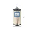 Palivov filtr UFI ‐ UFI 26.007.00