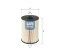 Palivov filtr UFI ‐ UFI 26.021.00