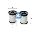 UFI Palivov filtr ‐ UFI 26.047.00
