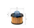 Palivov filtr UFI ‐ UFI 26.688.00