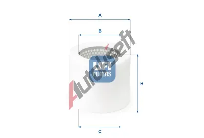 UFI Vzduchový filtr UFI 27.061.00, 27.061.00 UFI Vzduchový filtr UFI 27.061.00, 27.061.00