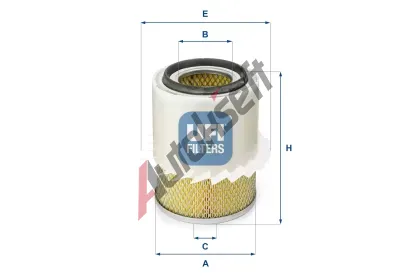 UFI Vzduchov� filtr UFI 27.282.00, 27.282.00