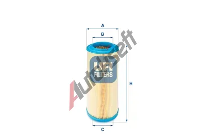 UFI Vzduchový filtr UFI 27.341.00, 27.341.00 UFI Vzduchový filtr UFI 27.341.00, 27.341.00