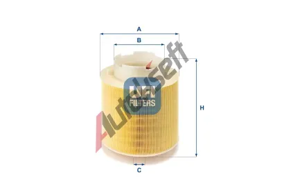 UFI Vzduchov filtr UFI 27.597.00, 27.597.00