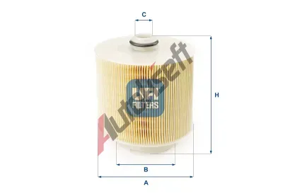 UFI Vzduchový filtr UFI 27.598.00, 27.598.00  UFI Vzduchový filtr UFI 27.598.00, 27.598.00