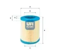 Vzduchov filtr UFI ‐ UFI 27.606.00