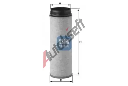 UFI Filtr sekundárního vzduchu UFI 27.A04.00, 27.A04.00 UFI Filtr sekundárního vzduchu UFI 27.A04.00, 27.A04.00