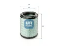 Vzduchov filtr UFI ‐ UFI 27.C09.00