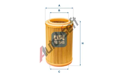 UFI Vzduchov filtr UFI 27.E34.00, 27.E34.00
