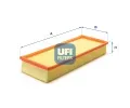 UFI Vzduchov filtr ‐ UFI 30.035.00