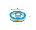 Vzduchov filtr UFI ‐ UFI 30.145.01