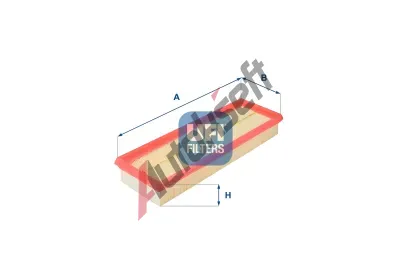 UFI Vzduchov filtr UFI 30.150.00, 30.150.00