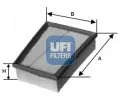 UFI Vzduchov filtr ‐ UFI 30.157.00