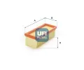 Vzduchov filtr UFI ‐ UFI 30.163.00