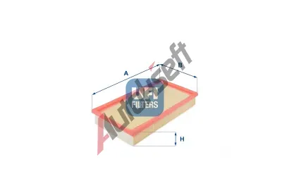 UFI Vzduchov filtr UFI 30.165.00, 30.165.00