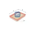 Vzduchov filtr UFI ‐ UFI 30.168.00