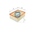Vzduchov filtr UFI ‐ UFI 30.180.00