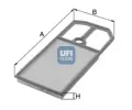 UFI Vzduchov filtr ‐ UFI 30.184.00