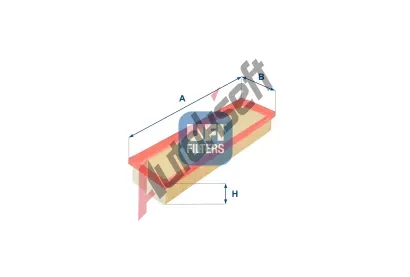 UFI Vzduchov filtr UFI 30.185.00, 30.185.00