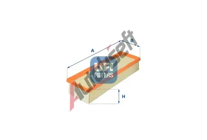 UFI Vzduchov filtr UFI 30.186.00, 30.186.00