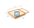 Vzduchový filtr UFI ‐ UFI 30.196.00  Vzduchový filtr UFI ‐ UFI 30.196.00