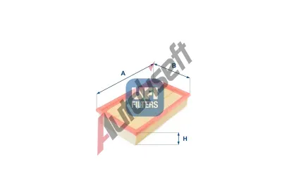 UFI Vzduchov filtr UFI 30.241.00, 30.241.00