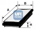 Vzduchov filtr UFI ‐ UFI 30.243.00
