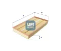 Vzduchov filtr UFI ‐ UFI 30.257.00
