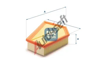 UFI Vzduchov filtr UFI 30.349.00, 30.349.00