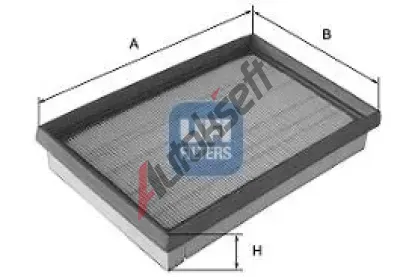UFI Vzduchový filtr UFI 30.375.00, 30.375.00 UFI Vzduchový filtr UFI 30.375.00, 30.375.00