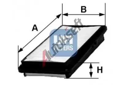 UFI Vzduchový filtr UFI 30.380.00, 30.380.00 UFI Vzduchový filtr UFI 30.380.00, 30.380.00
