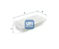 Vzduchov filtr UFI ‐ UFI 30.385.00