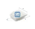 Vzduchov filtr UFI ‐ UFI 30.453.00