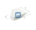Vzduchov filtr UFI ‐ UFI 30.504.00