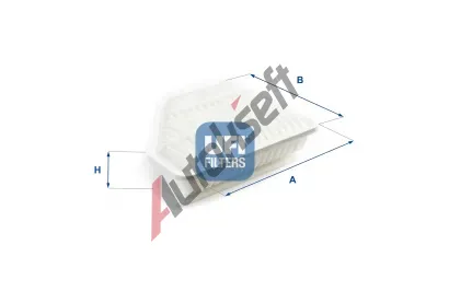 UFI Vzduchový filtr UFI 30.504.00, 30.504.00 UFI Vzduchový filtr UFI 30.504.00, 30.504.00