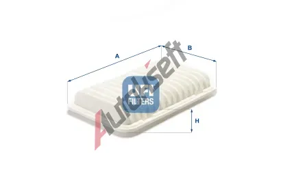 UFI Vzduchov filtr UFI 30.553.00, 30.553.00