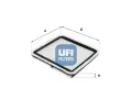 Vzduchov filtr UFI ‐ UFI 30.615.00