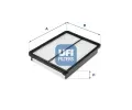 Vzduchov filtr UFI ‐ UFI 30.631.00