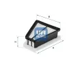 Vzduchov filtr UFI ‐ UFI 30.654.00