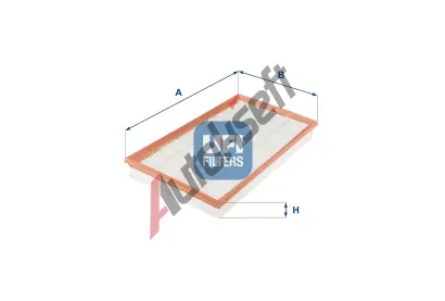 UFI Vzduchov filtr UFI 30.658.00, 30.658.00