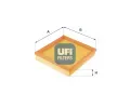 UFI Vzduchov filtr ‐ UFI 30.713.00